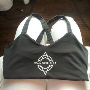 Large black sports bra